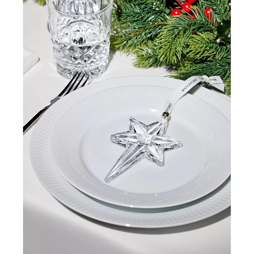 Waterford 2025 Annual Snowstar Crystal Christmas Ornament Holiday Decor